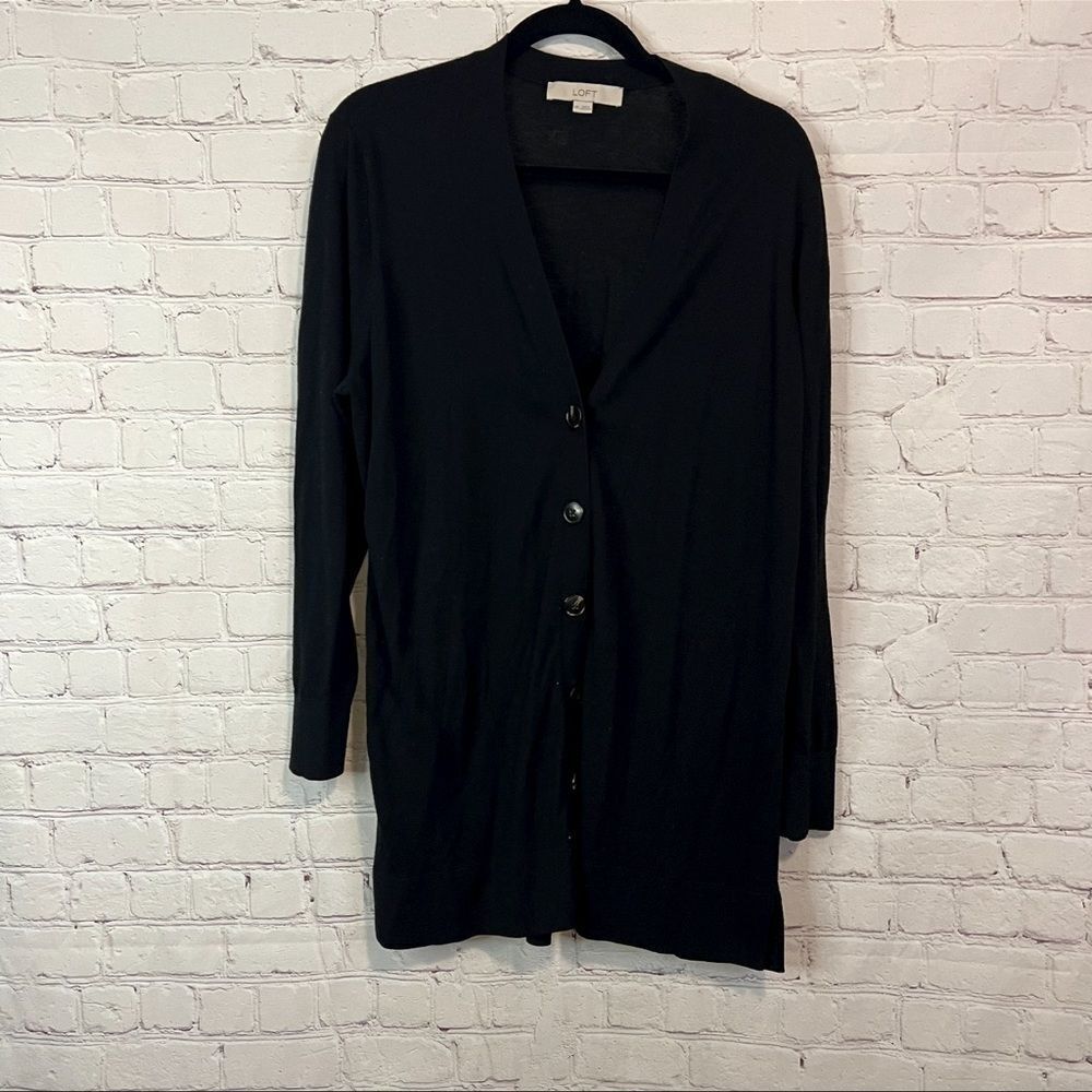 LOFT Black Women's Cardigan Sweater